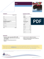 High-Protein Chocolate Cake: Nutritional Content Ingredients