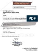 Carta de Aceptacion