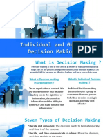 Individual and Group Decision Making