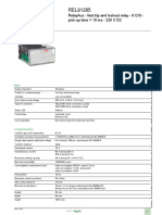 Product Data Sheet: Relayaux - Fast Trip and Lockout Relay - 8 C/O - Pick-Up Time 10 Ms - 220 V DC