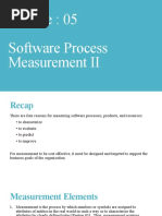 Software Process Measurement II