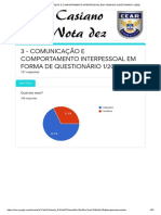 Questionário Google - 3 - COMUNICAÇÃO E COMPORTAMENTO INTERPESSOAL EM FORMA DE QUESTIONÁRIO 1 - 2020 PDF