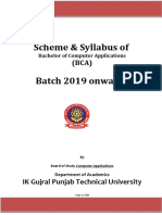 BCA Syllabus 2019 Onwards