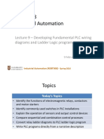 ROBT 308 Industrial Automation: Lecture 9 - Developing Fundamental PLC Wiring Diagrams and Ladder Logic Programs