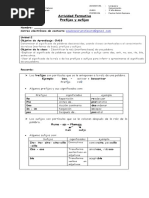 Actividad Formativa Prefijos y Sufijos 