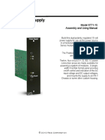 Linear Power Supply: Model 9771-15 Assembly and Using Manual