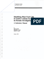 J H Bock - M A Lane - D O Norris - Identifying Plant Food Cells in Gastric Contents For Use in Forensic Investigations - A Laboratory Manual (1988) PDF