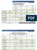 Horario de Bachillerato 2 2020