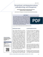 Elevated Lactic Acid During Ketoacidosis: Pathophysiology and Management