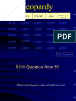 Jeopardy The World Comparative and Superlative