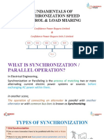 Synchronization, Speed Control & Load Sharing