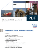 Shell & Tube Heat Exchangers: First Name LAST NAME - Speaker's Job Title