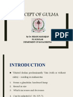 Concept of Gulma: by Dr. Bikash Maharjan PG Scholar Department of Kayachikitsa