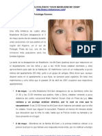 "CASO MADELEINE MCCANN" ANÁLISIS POLICIOLÓGICO - Psicología Forense Aplicada, Ps. Cristián Araos Diaz.