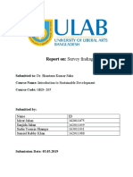 Report On: Survey Findings.: Dr. Shantanu Kumar Saha