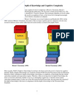 Forward Bloom's Taxonomy and Webb's DOK