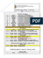 AUGUST - Enrolment: Office of The University Registrar