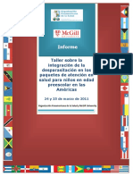 Informe Sobre El Taller de Desparasitacion en Los Paquetes de Atencion de Preescolares en AL PDF