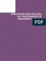 Orientaciones para Equipamiento Artístico