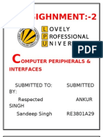 Assighnment:-2: Omputer Peripherals & Interfaces