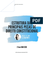 Estrutura Das Principais Peças de Direito Constitucional - 2º Fase OAB XXIX - @viciodeumaestudante