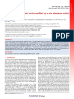 Black Phosphorus Inverter Devices Enabled by In-Situ Aluminum Surface Modification