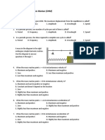 Simple Harmonic Motion Multiple Choice 2013 07 11 PDF