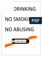 No Drinking