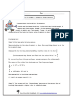 6.RP.A.3 Ratio and Rates Word Problems 