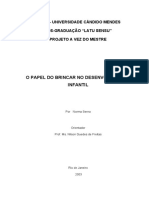 O Papel Do Brincar No Desenvolvimento Infantil