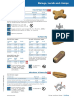 Fixings, Bonds and Clamps: Square Tape Clamp