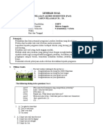 Soal PAS Bahasa Inggris Kelas 9 K13 Semester 1