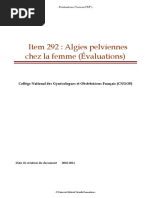 Algies Pelviennes QCM PDF