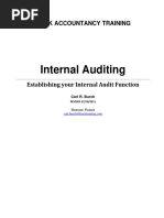 Establishing Internal Audit Function