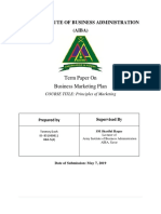 Business Marketing Plan Model From The P PDF