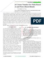 Determination of Cetane Number For Palm Based Biodiesel and Petro-Diesel Blends