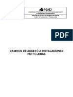 NRF-038-PEMEX-2005 Caminos de Acceso A Instalaciones Petroleras PDF