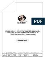 ICQ-MAM-P-78 Rev. 1 PROCEDIMIENTO PROFUNDIAZACIONES PK 113+505 OAYA-GAL 8 PALMA AFRICANA - 27-03-2020