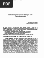 El Teatro Espanol A Fines Del Siglo Xvii Articulo Resena