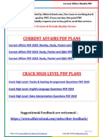 Current Affairs PDF Plans: Suggestions& Feedback Are Welcomed