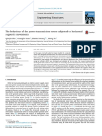 Shu The Behaviour of The Power Transmission Tower Subjected To Horizontal Supports Movements 2016 15