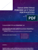 Tasas Efectivas Periódicas