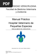 Manual Práctico Hospital Veterinario de Pequeñas Especies