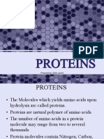 Proteins: Prepared By: Sidra Javed