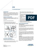 Masterseal 910: Hydroswelling Waterbar For Construction Joints