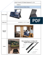 15.6 Inch Portable Touchscreen Monitor Spec