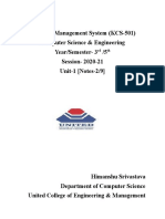 DBMS Unit-1 PPT 1.2 (Advantages & Disadvantages of DBMS, Components, Overall System Tructure)