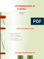 Network Optimization in Logistics