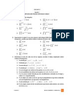 Calculo 3. Taller 7. Integración Iterada. Integrales Dobles