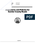 Procedures and Policies For Sumter County Roads